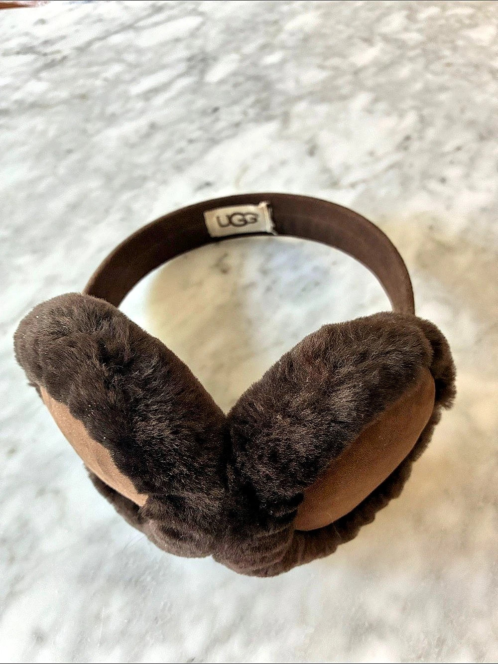 UGG Classic Earmuff Brown Plush Earmuffs
